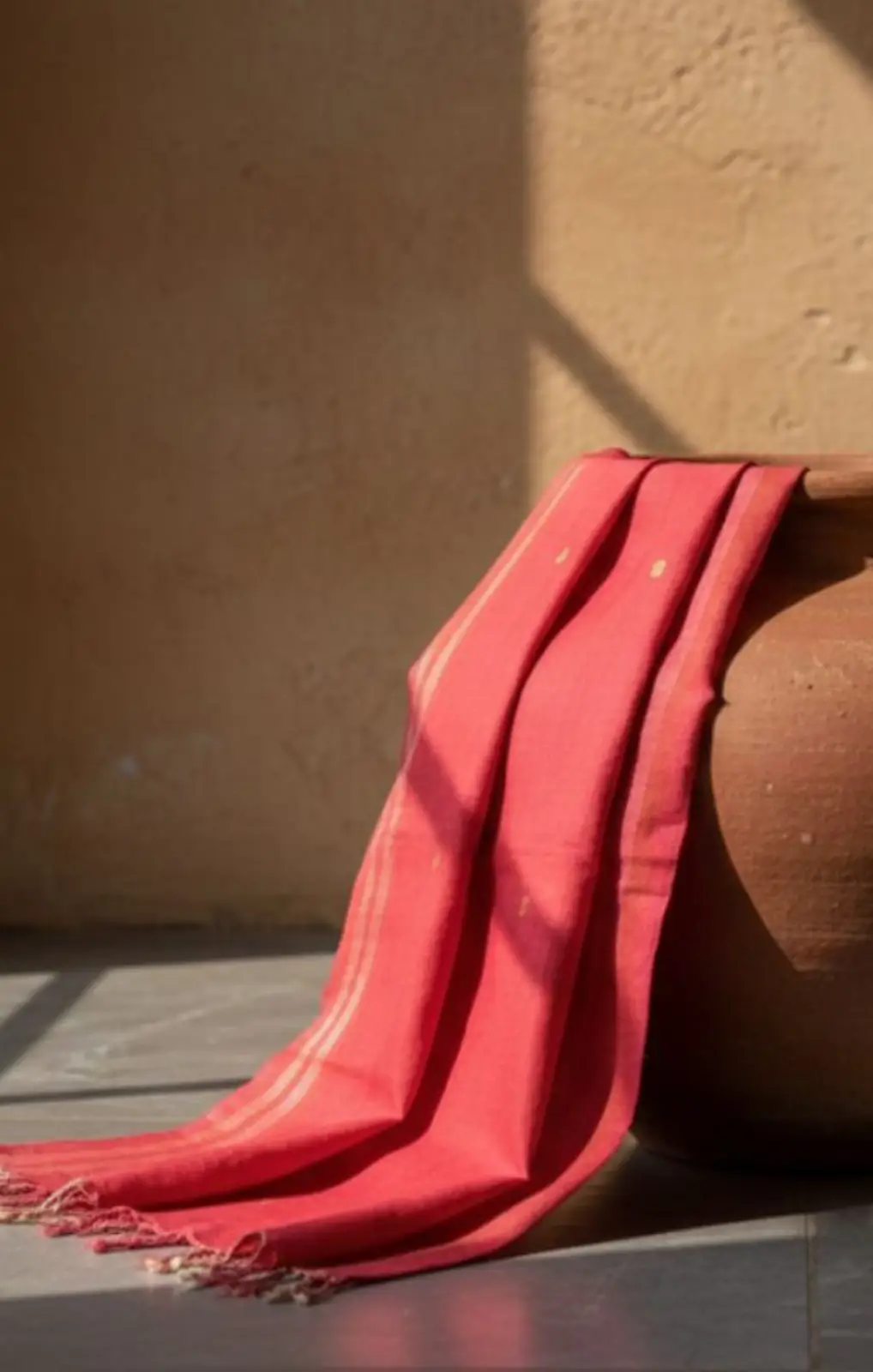 The Sunset Radiance Eri Silk Cotton Stole