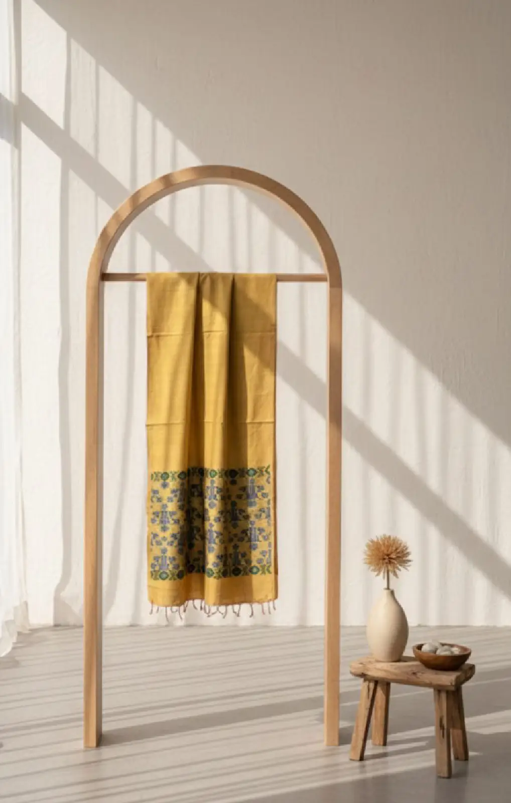 The Turmeric Tapestry Stole