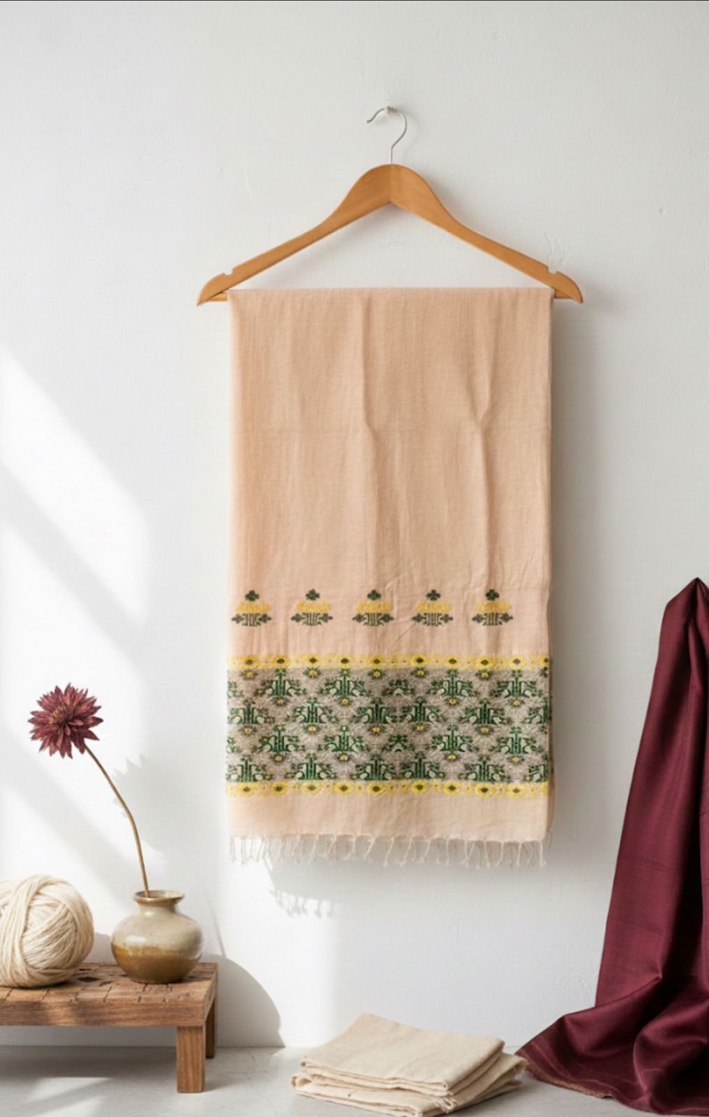 The Pastel Bloom Eri Cotton Stole